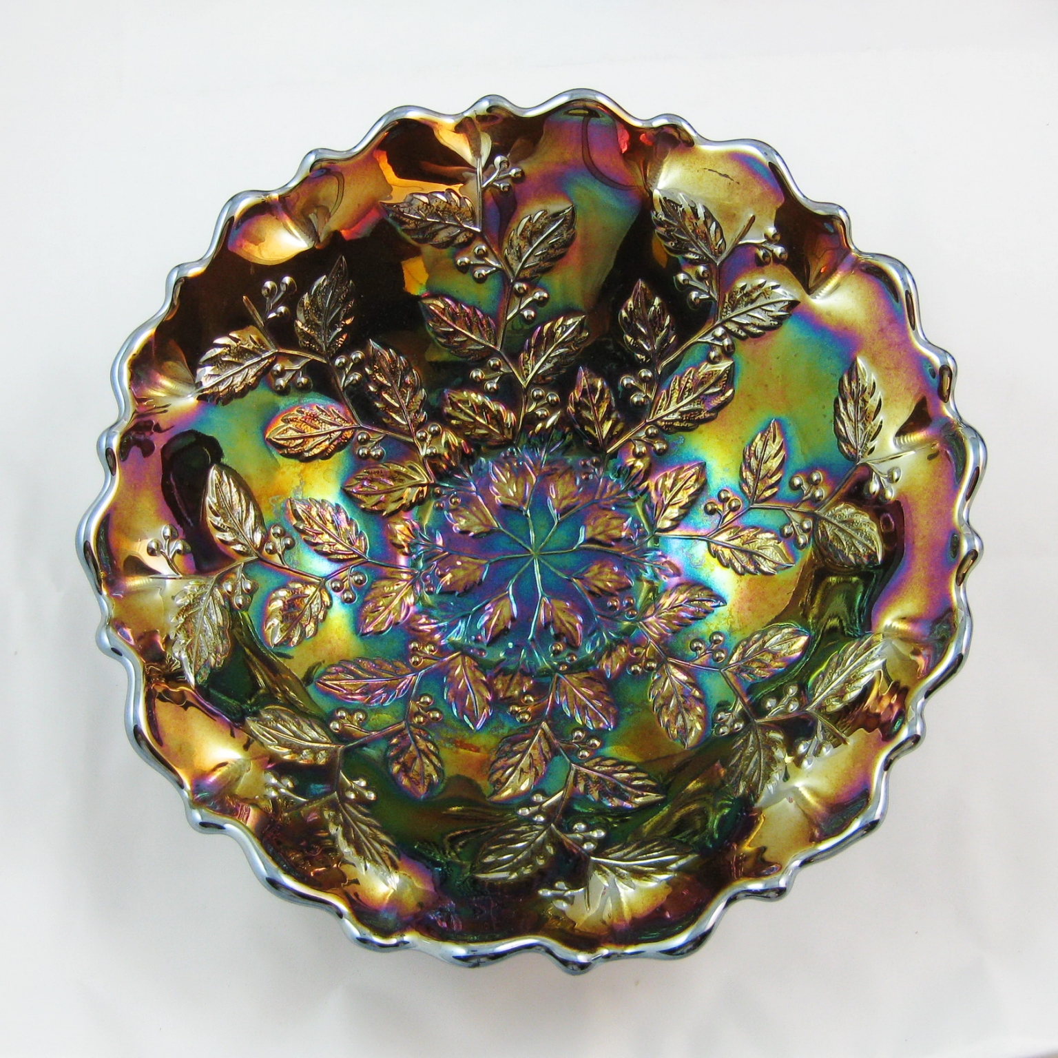 Fenton Carnival Glass Bowl