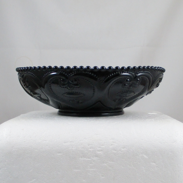 Antique Dugan Cherries Amethyst Carnival Glass Vase Black Amethyst