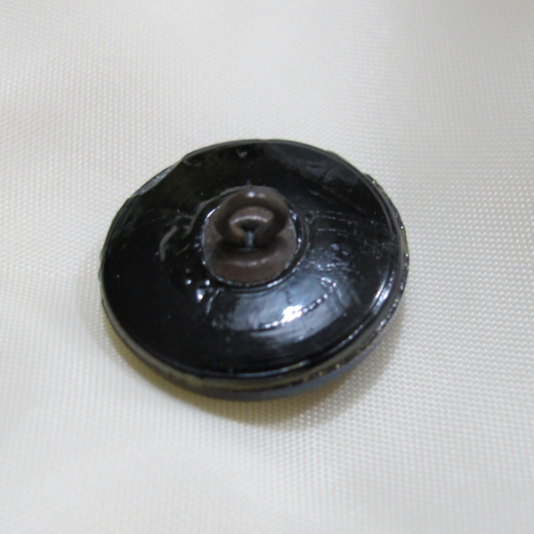 Antique Black Amethyst Carnival Glass Button Luster Iridescent – Grasshopper