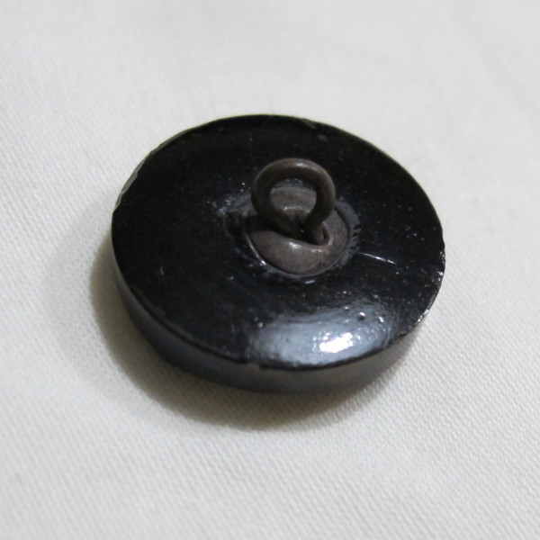 Antique Black Amethyst Carnival Glass Button Iridescent Luster –  Divisions #1015
