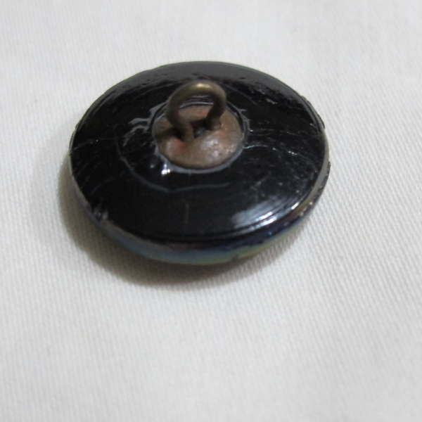 Antique Black Amethyst Carnival Glass Button Iridescent Luster – Grasshopper