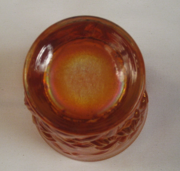 Fenton Marigold Opal Heavy Iris Carnival Glass Tumbler