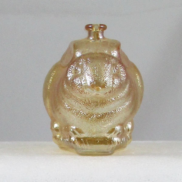 Anchor Hocking Marigold Rabbit Carnival Glass Small Rabbit Bank