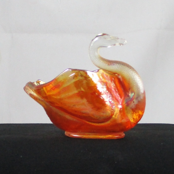 Dugan Marigold Glass Swan Salt