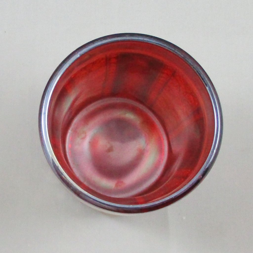 Popular Home Modern Line Collection Tumbler - Burgundy Teardrop Design Resin Cup, 4.5" X 3.5" X 3.5" - View #9