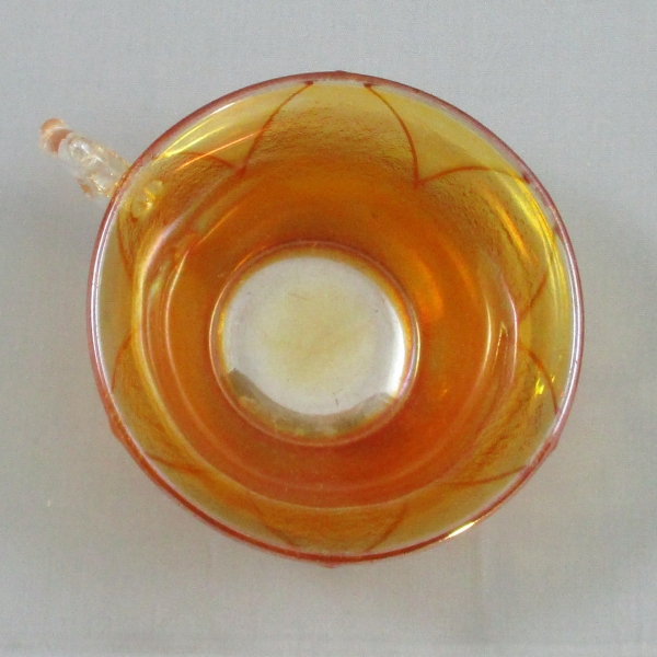 Antique Westmoreland Marigold Orange Peel Carnival Glass Punch Cup