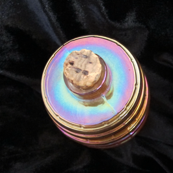 Antique Imperial Marigold Little Barrel Carnival Glass Novelty