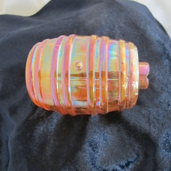 Antique Imperial Marigold Little Barrel Carnival Glass Novelty