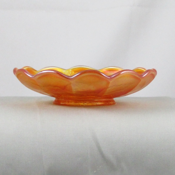Antique Northwood Peacock and Urn Marigold Carnival Glass Berry Bowl