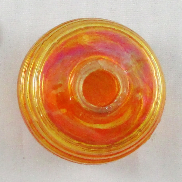 Antique Imperial Marigold Little Barrel Carnival Glass Novelty Bottle