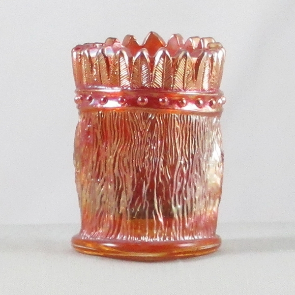 St. Clair Marigold Indian Head Carnival Glass Toothpick Holder Limited Edition for S.C.G.C.