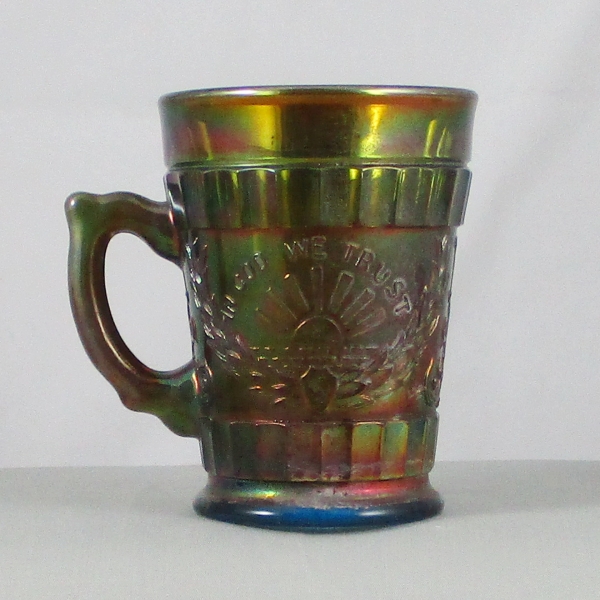 Imperial Blue God & Home Carnival Glass Mug Limited Edition for ACGA