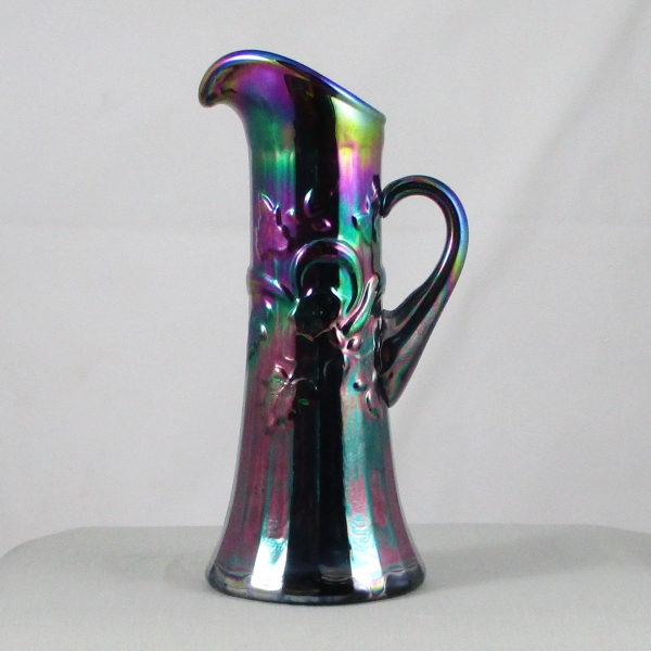 Fenton Purple Morning Glory Carnival Glass Miniature Pitcher Limited Edition