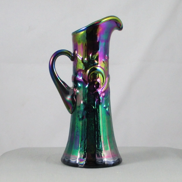 Fenton Purple Morning Glory Carnival Glass Miniature Pitcher Limited Edition