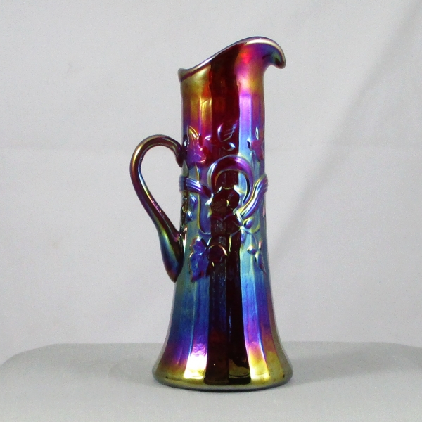 Fenton Red Morning Glory Carnival Glass Miniature Pitcher Limited Edition