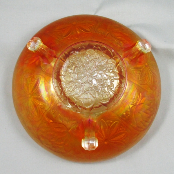 Antique Fenton Marigold Lotus & Poinsettia aka Waterlily Carnival Glass Bowl