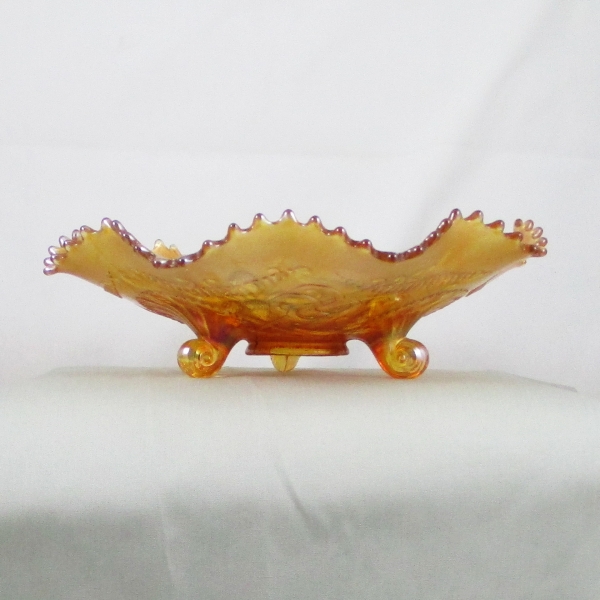 Antique Northwood Wishbone Marigold Carnival Glass Bowl