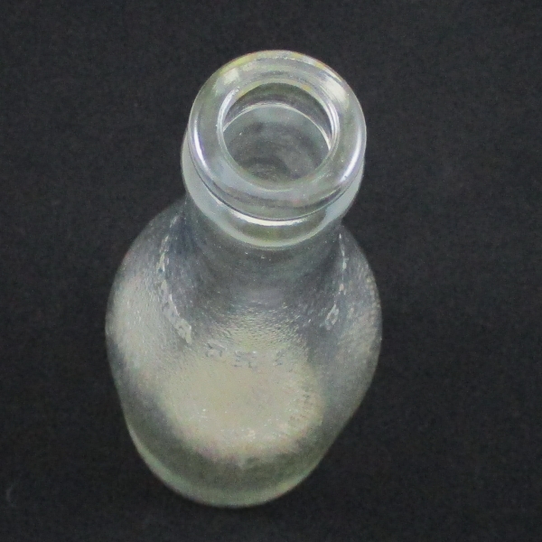 Antique Whitall Tatum White Canada Dry Carnival Glass Bottle