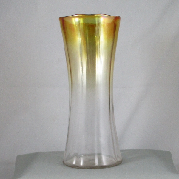 Antique Unknown Marigold Europa Carnival Glass Vase