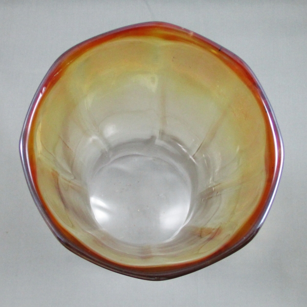 Antique Unknown Marigold Europa Carnival Glass Vase