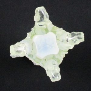 Antique Northwood Town Pump and Trough White Opalescent Glass Creamer & Sugar