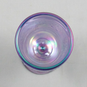 Fenton Lavender Frost Orange Tree Carnival Glass Goblet 1999