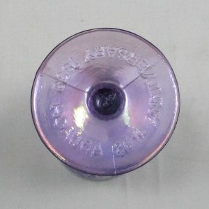 Fenton Lavender Frost Orange Tree Carnival Glass Goblet 1999