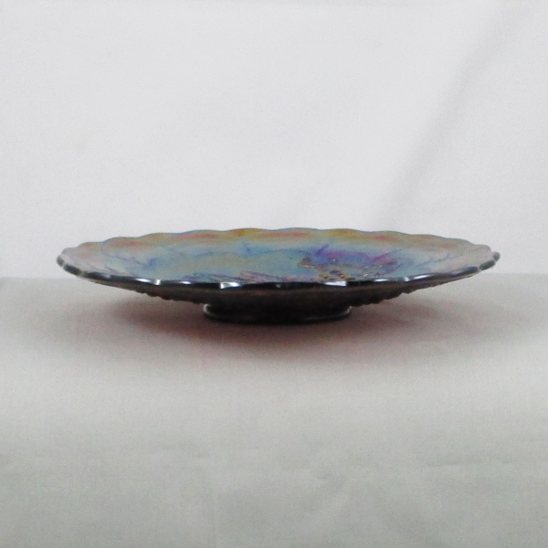 Antique Imperial ELECTRIC Purple Imperial Grape Carnival Glass Plate Amethyst