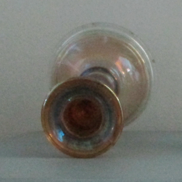Antique Imperial Premium Smoke Carnival Glass Candle Holders