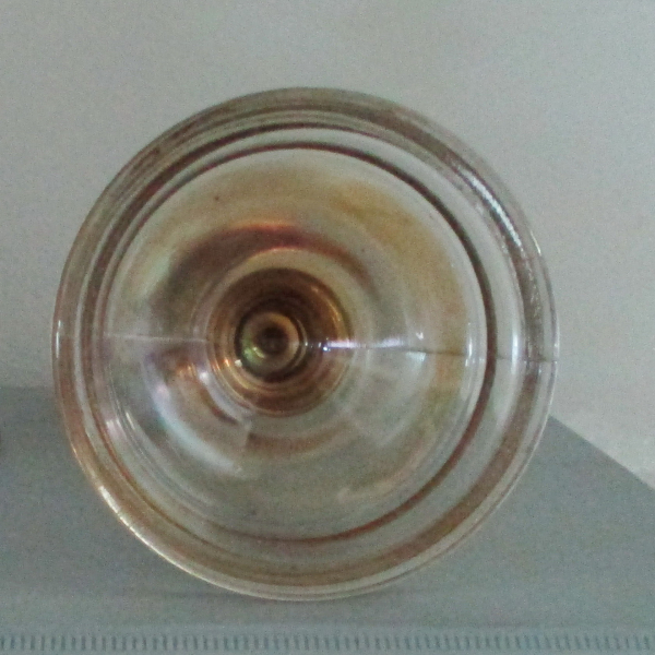 Antique Imperial Premium Smoke Carnival Glass Candle Holders