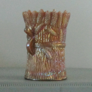 St. Clair Wheat Sheaf Chocolate Carnival Glass Toothpick Holder – Bob & Maude 1974