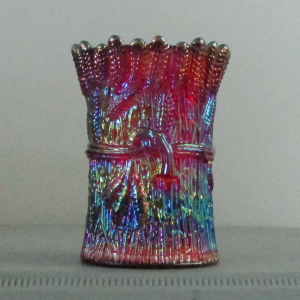 St. Clair Sheaf of Wheat Red Carnival Glass Toothpick Holder – Bob & Maude 1974
