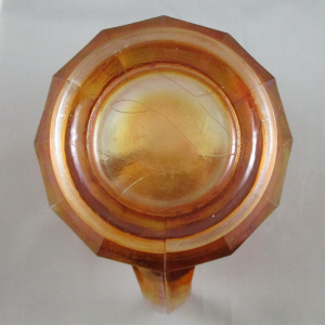 Antique Fenton Marigold Butterfly & Berry Carnival Glass Water Set