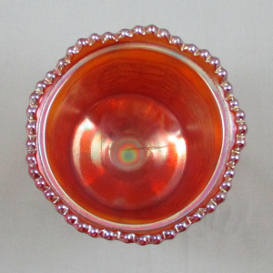 Antique Fenton Marigold Butterfly & Berry Carnival Glass Sugar with Lid