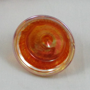 Antique Fenton Marigold Butterfly & Berry Carnival Glass Sugar with Lid