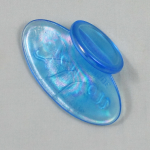 Fenton Celeste Blue FENTON Carnival Glass Logo Paperweight
