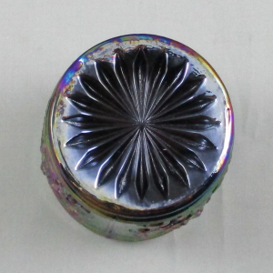 Summit Art Glass Purple Fieldflower Carnival Glass Tumbler