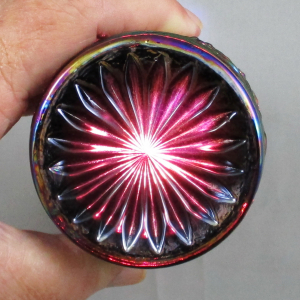 Summit Art Glass Purple Fieldflower Carnival Glass Tumbler