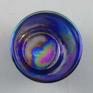 Summit Art Glass Blue Fieldflower Carnival Glass Tumbler