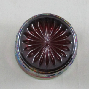 Imperial Red Fieldflower Carnival Glass Tumbler