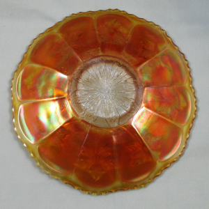 Antique Fenton Marigold Little Flowers Carnival Glass Chop Plate