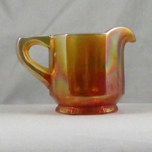 Antique Indiana #165 aka Peerless Colonial Marigold Carnival Glass Breakfast Set