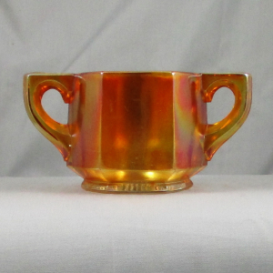 Antique Indiana #165 aka Peerless Colonial Marigold Carnival Glass Breakfast Set