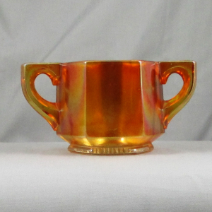 Antique Indiana #165 aka Peerless Colonial Marigold Carnival Glass Breakfast Set