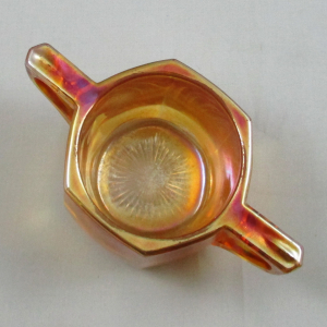 Antique Indiana #165 aka Peerless Colonial Marigold Carnival Glass Breakfast Set