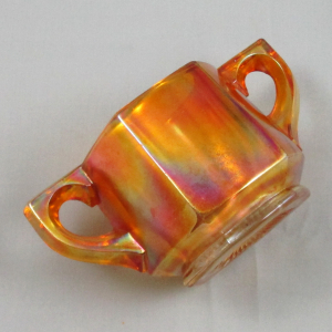 Antique Indiana #165 aka Peerless Colonial Marigold Carnival Glass Breakfast Set