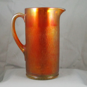 Jeannette Tree Bark Marigold Carnival Glass Water Set