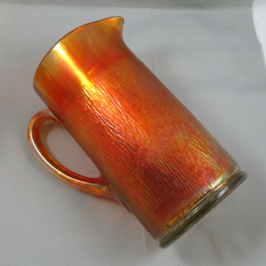 Jeannette Tree Bark Marigold Carnival Glass Water Set