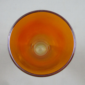 Antique Imperial Two Handle Marigold Carnival Glass Vase