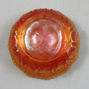 Antique Northwood Grape & Cable Thumbprint Marigold Carnival Glass Berry Set